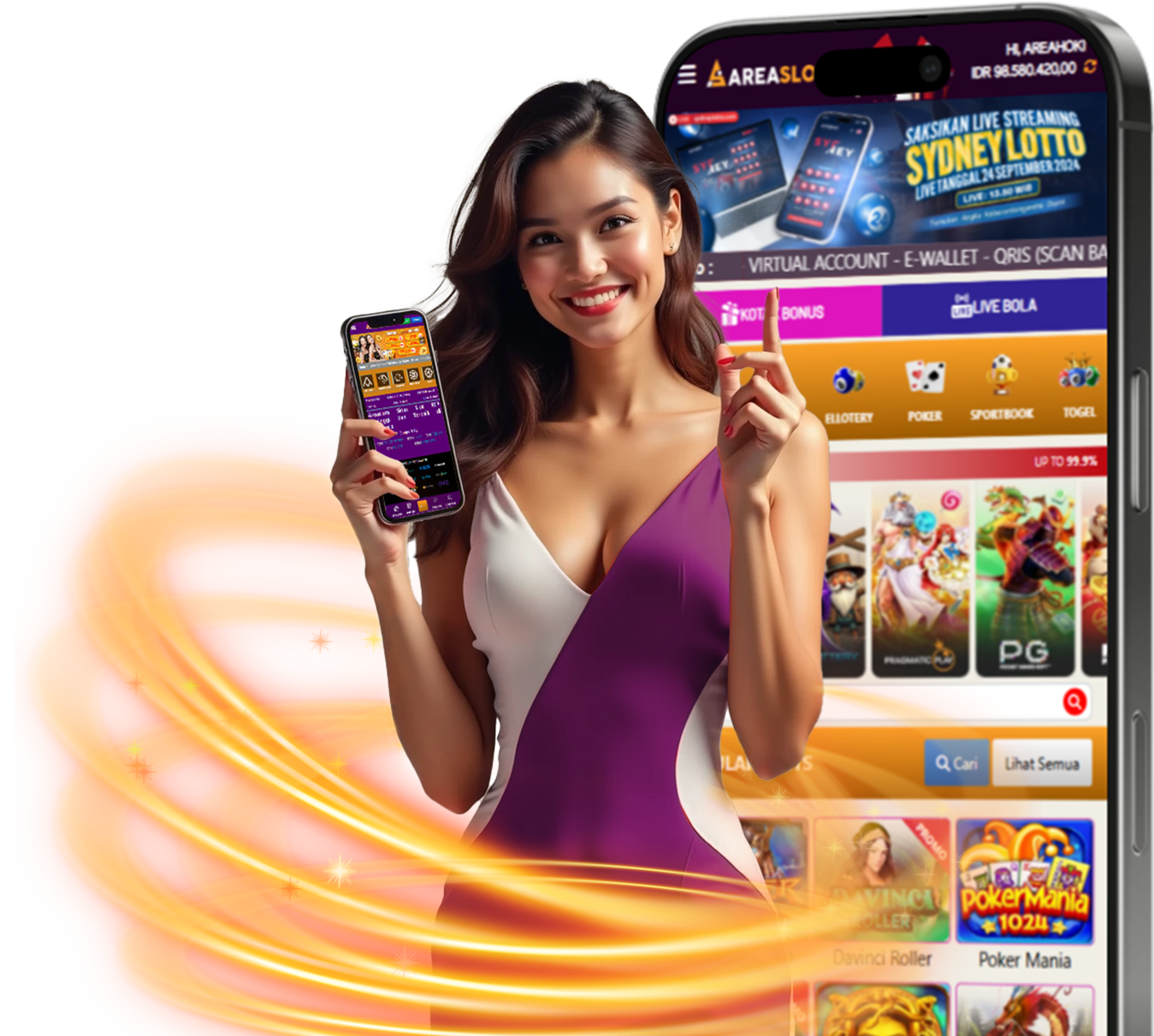 Togel online terpercaya Areaslots dengan pasaran lengkap dan peluang menang besar.